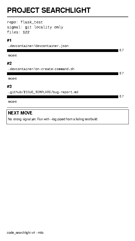 Project Searchlight card